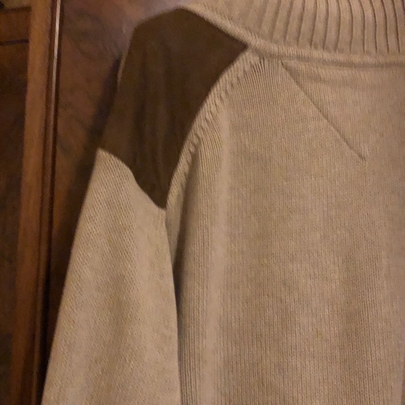 Tommy Hilfiger Men's XL 2009 Sweater NWT sherpa collar 1/4 zip oatmeal color - Picture 10 of 12